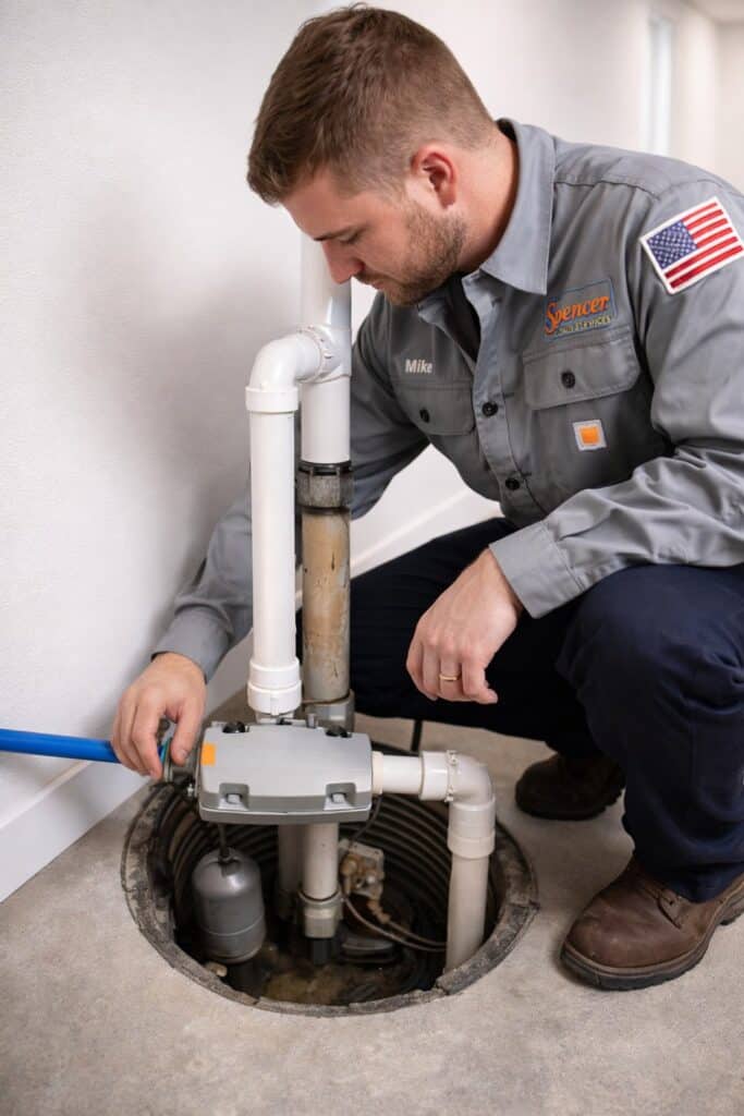 Spencer Home Services plumbing services - sump pump service in peabody
